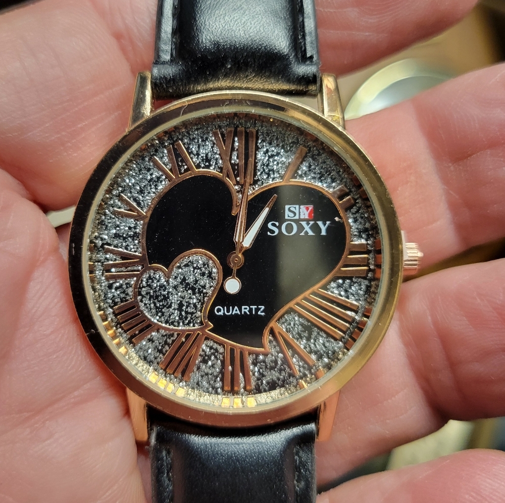 Ladies Soxy watch , heart motif.